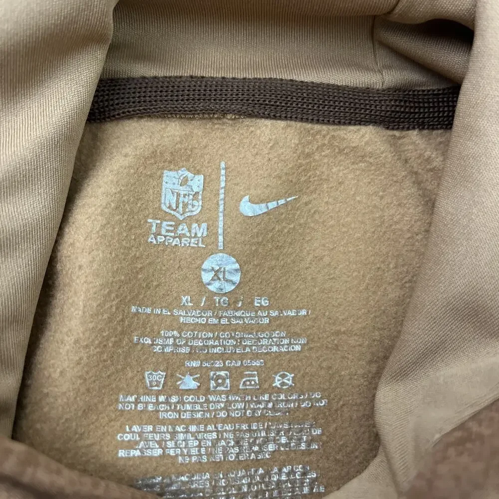 Detroit Lions NFL On Field Hoodie Nike Salute Military Style Mens Size XL